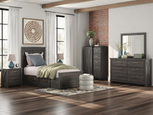 Load image into Gallery viewer, Vonitta Bay Twin Panel Bed with Storage
