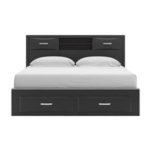 Load image into Gallery viewer, Stabotta King Bookcase Bed with Storage
