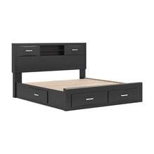 Load image into Gallery viewer, Stabotta King Bookcase Bed with Storage
