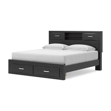 Load image into Gallery viewer, Stabotta King Bookcase Storage Bed
