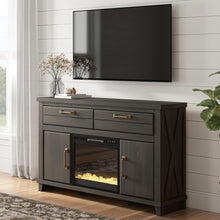 Load image into Gallery viewer, Brazen Valley 60" TV Stand with Electric Fireplace
