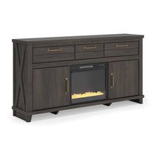 Load image into Gallery viewer, Brazen Valley 71" TV Stand with Electric Fireplace
