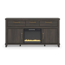 Load image into Gallery viewer, Brazen Valley 71" TV Stand with Electric Fireplace
