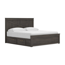 Load image into Gallery viewer, Vonitta Bay King Panel Bed with Storage
