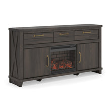 Load image into Gallery viewer, Brazen Valley 71" TV Stand with Electric Fireplace
