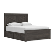 Load image into Gallery viewer, Vonitta Bay Queen Panel Bed with 2 Sided Storage
