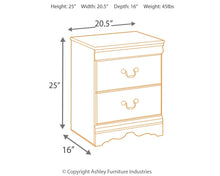 Load image into Gallery viewer, Huey Vineyard Two Drawer Night Stand
