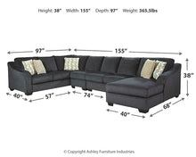Load image into Gallery viewer, Eltmann 4-Piece Sectional with Chaise
