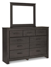 Load image into Gallery viewer, Brinxton Queen Panel Bed with Mirrored Dresser and Chest
