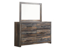 Load image into Gallery viewer, Drystan Full Panel Headboard with Mirrored Dresser and Chest
