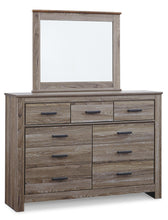 Load image into Gallery viewer, Zelen Full Panel Headboard with Mirrored Dresser
