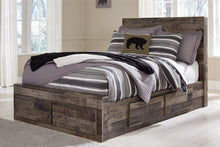 Load image into Gallery viewer, Derekson Full Panel Bed with 6 Storage Drawers with Mirrored Dresser, Chest and Nightstand
