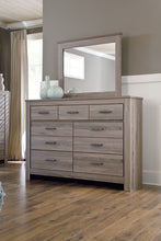 Load image into Gallery viewer, Zelen Queen/Full Panel Headboard with Mirrored Dresser, Chest and 2 Nightstands
