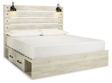 Load image into Gallery viewer, Cambeck Full Panel Bed with 4 Storage Drawers with Mirrored Dresser
