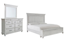 Load image into Gallery viewer, Kanwyn King Panel Bed with Storage with Mirrored Dresser
