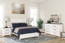 Load image into Gallery viewer, Gerridan Full Panel Bed with Mirrored Dresser and 2 Nightstands
