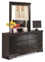 Load image into Gallery viewer, Huey Vineyard Queen Sleigh Headboard with Mirrored Dresser and 2 Nightstands
