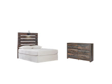Load image into Gallery viewer, Drystan Twin Panel Headboard with Dresser
