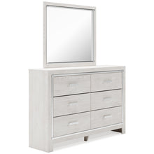 Load image into Gallery viewer, Altyra Queen Bookcase Headboard with Mirrored Dresser and 2 Nightstands

