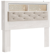 Load image into Gallery viewer, Altyra Queen Bookcase Headboard with Mirrored Dresser and 2 Nightstands
