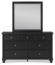 Load image into Gallery viewer, Lanolee Queen Panel Bed with Mirrored Dresser, Chest and Nightstand
