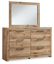Load image into Gallery viewer, Hyanna Full Panel Storage Bed with Mirrored Dresser and Nightstand
