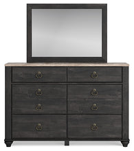 Load image into Gallery viewer, Nanforth Queen Panel Bed with Mirrored Dresser, Chest and Nightstand

